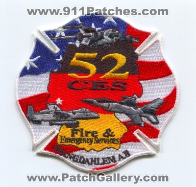 Spangdahlem Air Base Fire and Emergency Services Military Patch (Germany)
Scan By: PatchGallery.com
Keywords: ab & 52 ces