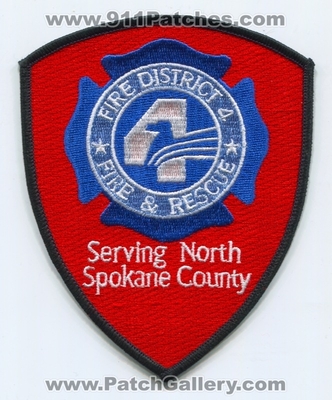 Spokane County Fire District 4 Patch (Washington)
Scan By: PatchGallery.com
Keywords: co. dist. number no. #4 department dept. & and rescue serving north