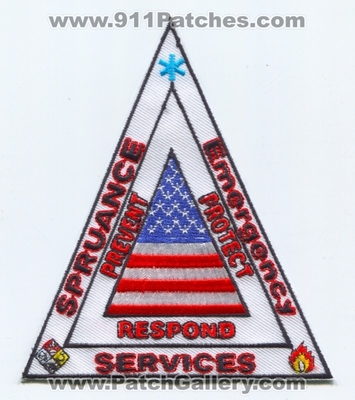 Spruance Emergency Services Fire EMS Patch (Virginia)
Scan By: PatchGallery.com
Keywords: es department dept. emt paramedic ambulance prevent protect respond