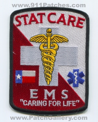 Stat Care Emergency Medical Services EMS Patch (Texas)
Scan By: PatchGallery.com
Keywords: statcare ambulance caring for life