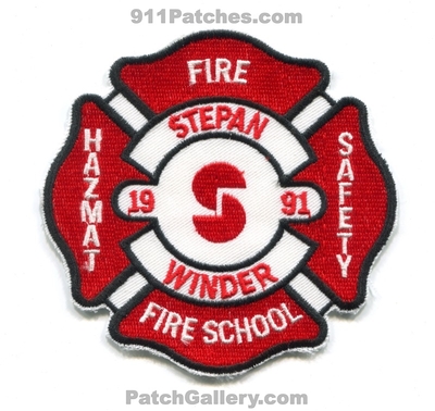 Stepan Winder Fire School 1991 Patch (Georgia)
Scan By: PatchGallery.com
Keywords: hazmat haz-mat safety
