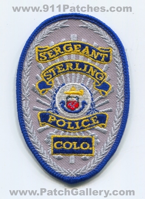 Sterling Police Department Sergeant Patch (Colorado)
Scan By: PatchGallery.com
Keywords: dept.