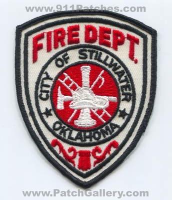 Stillwater Fire Department Patch (Oklahoma)
Scan By: PatchGallery.com
Keywords: city of dept.