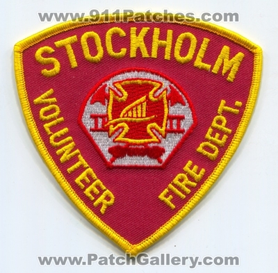 Stockholm Volunteer Fire Department Patch (UNKNOWN STATE)
Scan By: PatchGallery.com
Keywords: vol. dept.