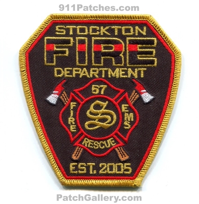 Stockton Fire Department 57 Patch (Wisconsin)
Scan By: PatchGallery.com
[b]Patch Made By: 911Patches.com[/b]
Keywords: dept. rescue ems est. 2005