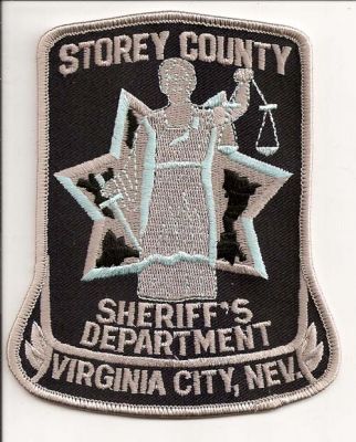 Storey County Sheriff's Department
Thanks to EmblemAndPatchSales.com for this scan.
Keywords: nevada sheriffs virginia city