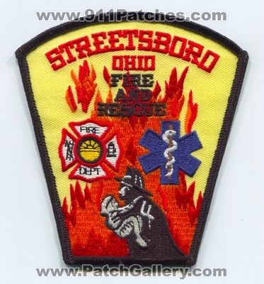 Streetsboro Fire and Rescue Department Patch (Ohio)
Scan By: PatchGallery.com
Keywords: & dept.