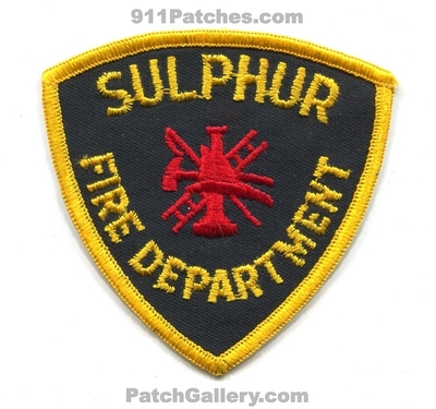 Sulphur Fire Department Patch (Oklahoma)
Scan By: PatchGallery.com
Keywords: dept.