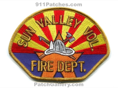 Sun Valley Volunteer Fire Department Patch (Arizona)
Scan By: PatchGallery.com
Keywords: vol. dept.