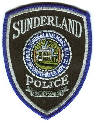 Sunderland Police (Massachusetts)
Scan By: PatchGallery.com
