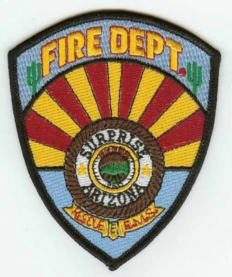 Surprise Fire Dept
Thanks to PaulsFirePatches.com for this scan.
Keywords: arizona department