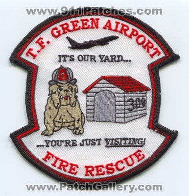 TF Green Airport Fire Rescue Department Patch (Rhode Island)
Scan By: PatchGallery.com
Keywords: t.f. dept. 300 its our yard youre just visiting bulldog