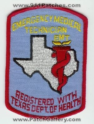 Texas State Emergency Medical Technician (Texas)
Thanks to Mark C Barilovich for this scan.
Keywords: ems emt registered with dept. department of health