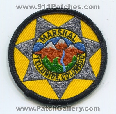 Telluride Marshals Office Patch (Colorado)
Scan By: PatchGallery.com
Keywords: sheriffs police department dept.