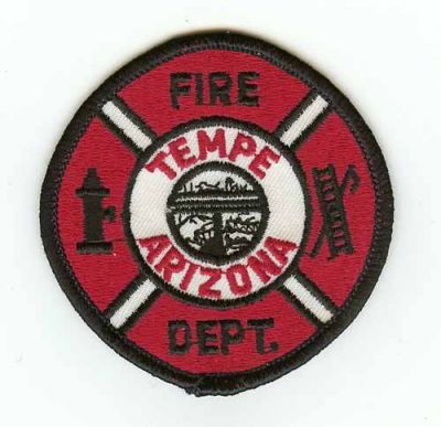 Tempe Fire Dept
Thanks to PaulsFirePatches.com for this scan.
Keywords: arizona department