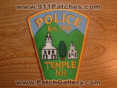 Temple Police Department (New Hampshire)
Picture By: PatchGallery.com
Keywords: dept. nh