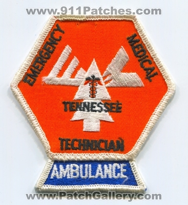 Tennessee Emergency Medical Technician EMT Ambulance EMS Patch (Tennessee)
Scan By: PatchGallery.com
Keywords: state certified