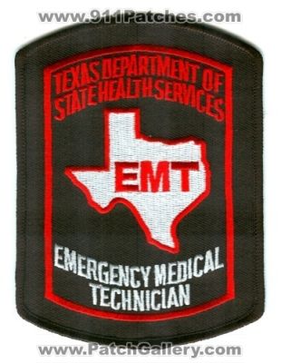 Texas Department of State Health Services EMT Patch (Texas)
Scan By: PatchGallery.com
Patch Made By: 911Patches.com
Keywords: emergency medical technician ems