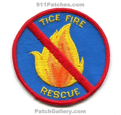 Tice Fire Rescue Department Patch (Florida)
Scan By: PatchGallery.com
Keywords: dept.