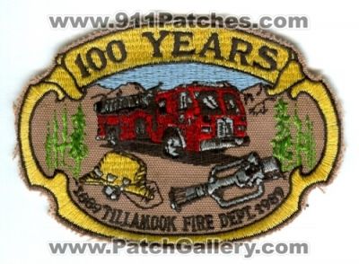 Tillamook Fire Department 100 Years (Oregon)
Scan By: PatchGallery.com
Keywords: dept.