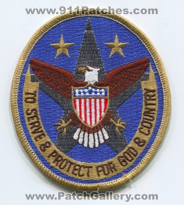 To Serve and Protect for God and Country Patch (UNKNOWN STATE)
Scan By: PatchGallery.com
Keywords: & police department dept. sheriffs office