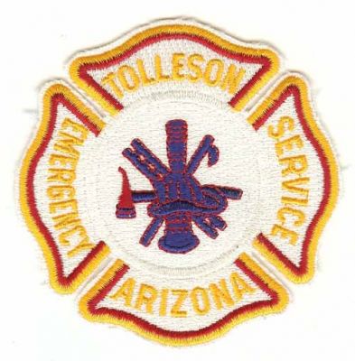 Tolleson Emergency Service
Thanks to PaulsFirePatches.com for this scan.
Keywords: arizona fire
