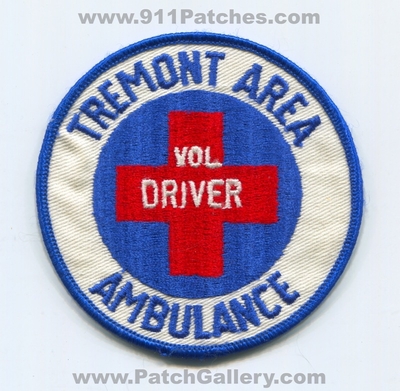 Tremont Area Ambulance Volunteer Driver EMS Patch (Pennsylvania)
Scan By: PatchGallery.com
Keywords: vol.
