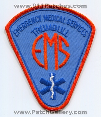 Trumbull Emergency Medical Services EMS Patch (Connecticut)
Scan By: PatchGallery.com
Keywords: ambulance emt paramedic