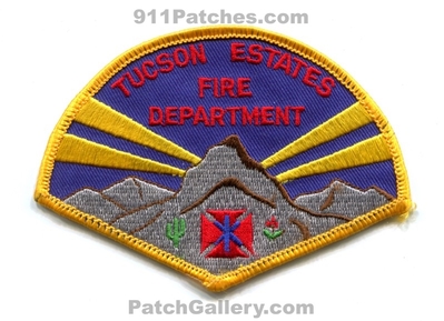 Tucson Estates Fire Department Patch (Arizona)
Scan By: PatchGallery.com
Keywords: dept.