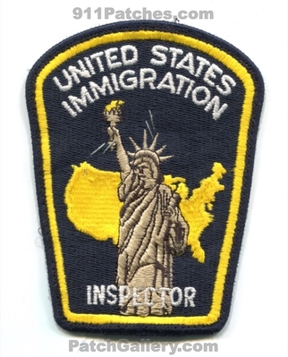 United States Immigration Inspector Patch (No State Affiliation)
Scan By: PatchGallery.com
Keywords: us