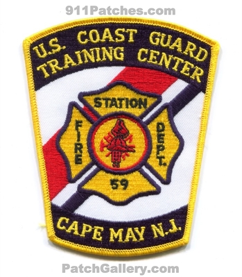 USCG Training Center Cape May Fire Department Station 59 Patch (New Jersey)
Scan By: PatchGallery.com
Keywords: united state coast guard u.s.c.g. dept.