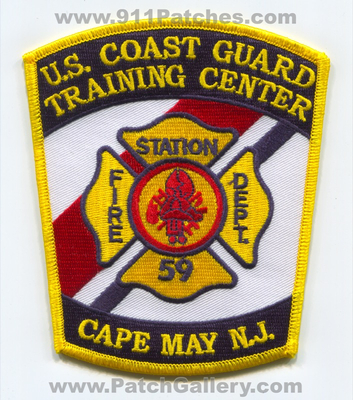 United States Coast Guard USCG Training Center Cape May Fire Department Station 59 Patch (New Jersey)
Scan By: PatchGallery.com
Keywords: u.s.c.g. dept. n.j.