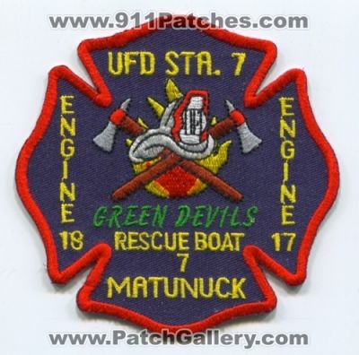 Union Fire District Station 7 Engine 17 18 Rescue Boat Matunuck (Rhode Island)
Scan By: PatchGallery.com
Keywords: ufd sta. department dept. company green devils