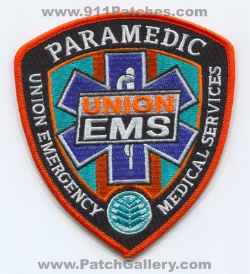 Union Emergency Medical Services EMS Paramedic Patch (North Carolina)
Scan By: PatchGallery.com
Keywords: ambulance