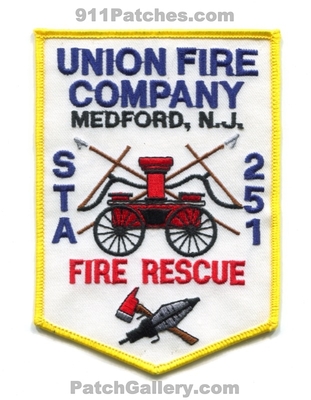 Union Fire Company Station 251 Medford Patch (New Jersey)
Scan By: PatchGallery.com
Keywords: co. rescue department dept.