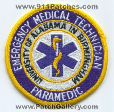 University of Alabama in Birmingham Emergency Medical Technician Paramedic (Alabama)
Scan By: PatchGallery.com
Keywords: emt ems