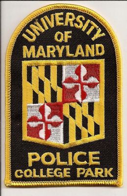 University of Maryland Police College Park
Thanks to EmblemAndPatchSales.com for this scan.
Keywords: maryland