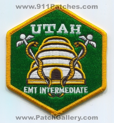 Utah State Emergency Medical Technician EMT Intermediate EMS Patch (Utah)
Scan By: PatchGallery.com
Keywords: certified licensed registered e.m.t. service e.m.s. ambulance