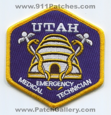 Utah State Emergency Medical Technician EMT EMS Patch (Utah)
Scan By: PatchGallery.com
Keywords: certified licensed registered e.m.t. service e.m.s. ambulance
