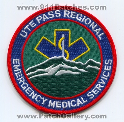 Ute Pass Regional Emergency Medical Services EMS Patch (Colorado)
[b]Scan From: Our Collection[/b]
Keywords: ambulance emt paramedic