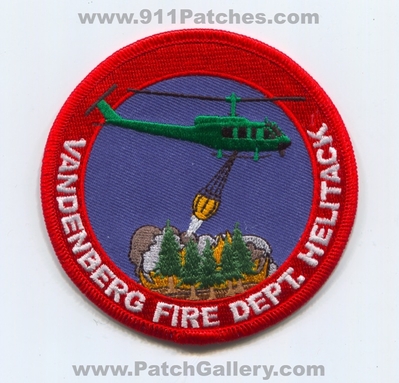 Vandenberg Air Force Base AFB Fire Department Helitack USAF Military Patch (California)
Scan By: PatchGallery.com
Keywords: A.F.B. Dept. Forest Wildfire U.S.A.F. Helicopter