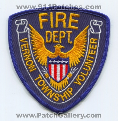 Vernon Township Volunteer Fire Department Patch (UNKNOWN STATE)
Scan By: PatchGallery.com
Keywords: twp. vol. dept.
