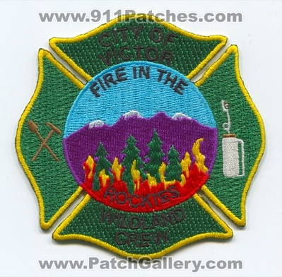 Victor Fire Department Wildland Crew Patch (Colorado)
[b]Scan From: Our Collection[/b]
Keywords: dept. city of forest wildfire in the rockies