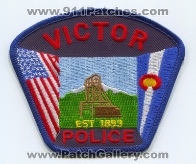 Victor Police Department Patch (Colorado)
Scan By: PatchGallery.com
Keywords: dept. est 1893