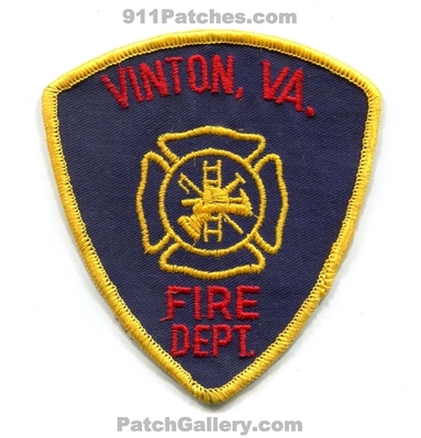 Vinton Fire Department Patch (Virginia)
Scan By: PatchGallery.com
Keywords: dept. va.