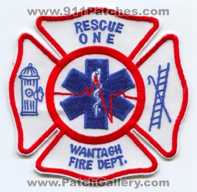 Wantagh Fire Department Rescue One Patch (New York)
Scan By: PatchGallery.com
Keywords: dept. 1 company co. station