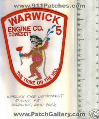 Warwick Fire Engine Company 5 (New York)
Thanks to Mark C Barilovich for this scan.
Keywords: co. cowesett