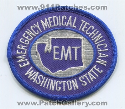 Washington State Emergency Medical Technician EMT EMS Patch (Washington)
Scan By: PatchGallery.com
Keywords: certified licensed registered e.m.t. services e.m.s. ambulance