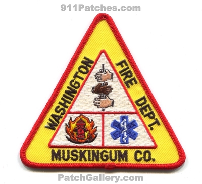 Washington Fire Department Muskingum County Patch (Ohio)
Scan By: PatchGallery.com
Keywords: dept. co.
