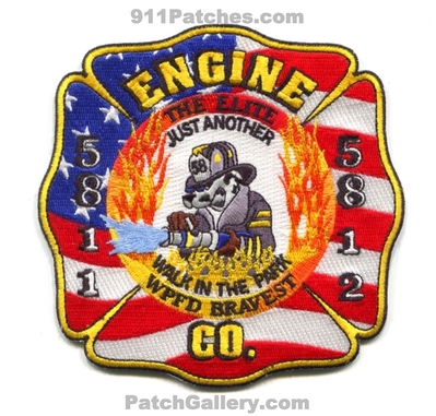 Washington Park Fire Department Engine Company 5811 5812 Patch (Illinois)
Scan By: PatchGallery.com
Keywords: dept. co. station the elite just another walk in the park wpfd bravest